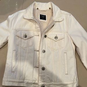 Abercrombie fluffy jacket.